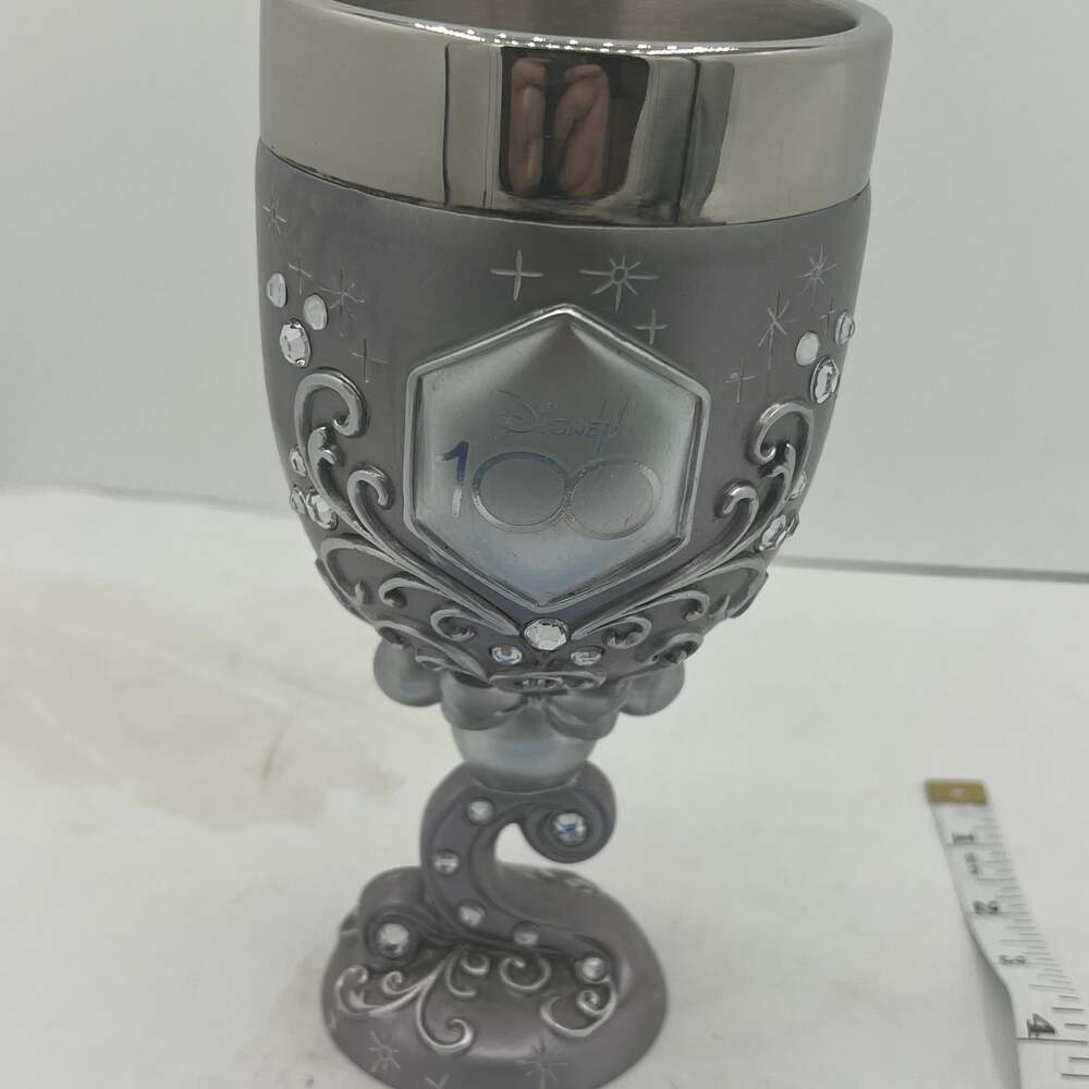 New Enesco Disney Showcase 100 Years of Wonder Decorative Chalice Goblet, 7.09”